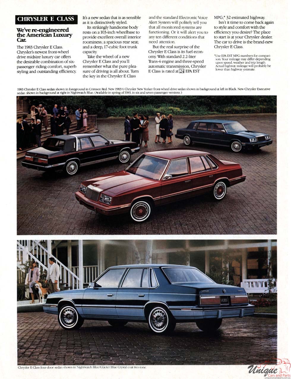 1983 Chrysler-Plymouth Brochure Page 8